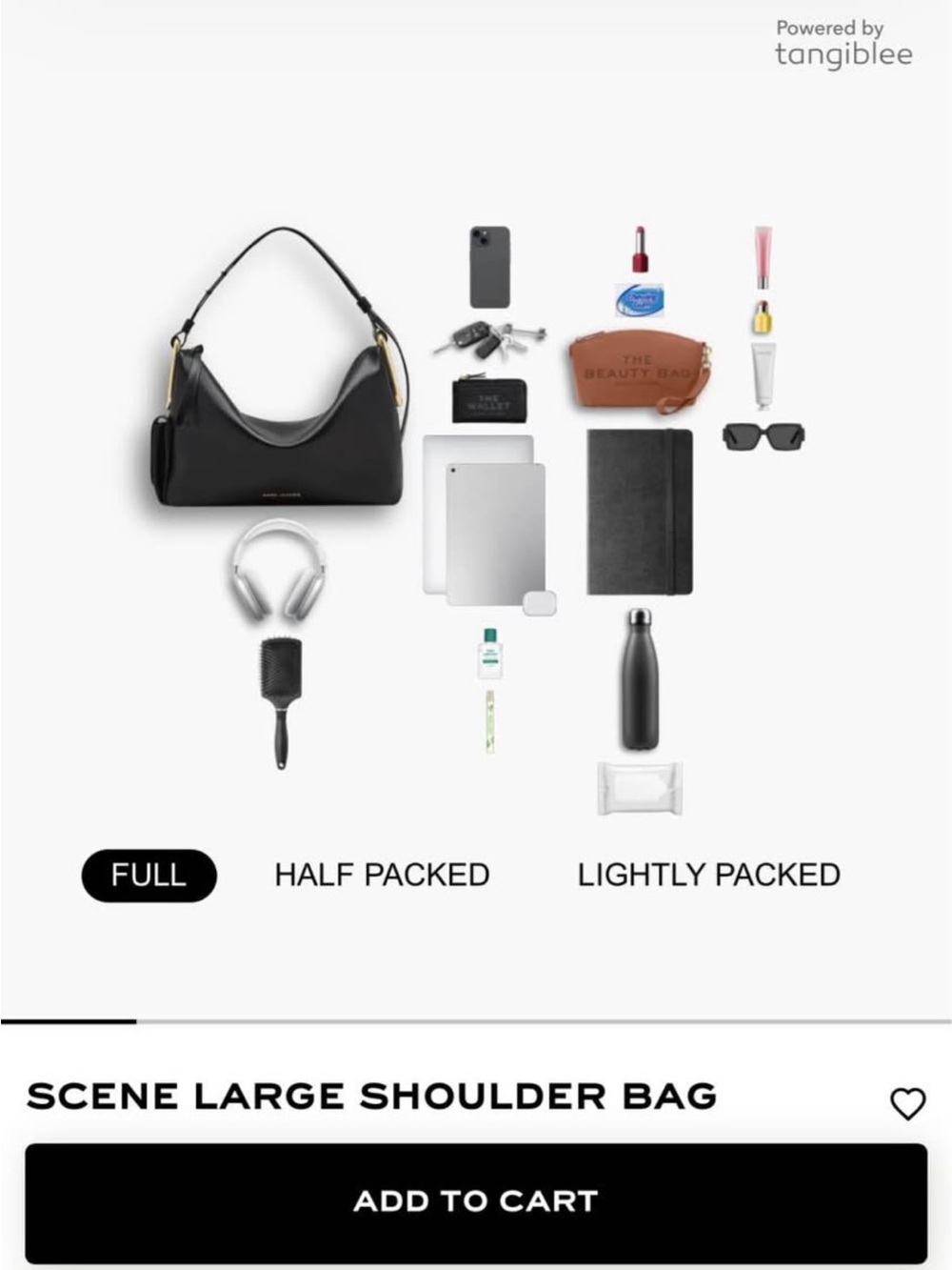 Marc Jacobs Black Leather Scene Large Shoulder Bag - Picture 5 of 8